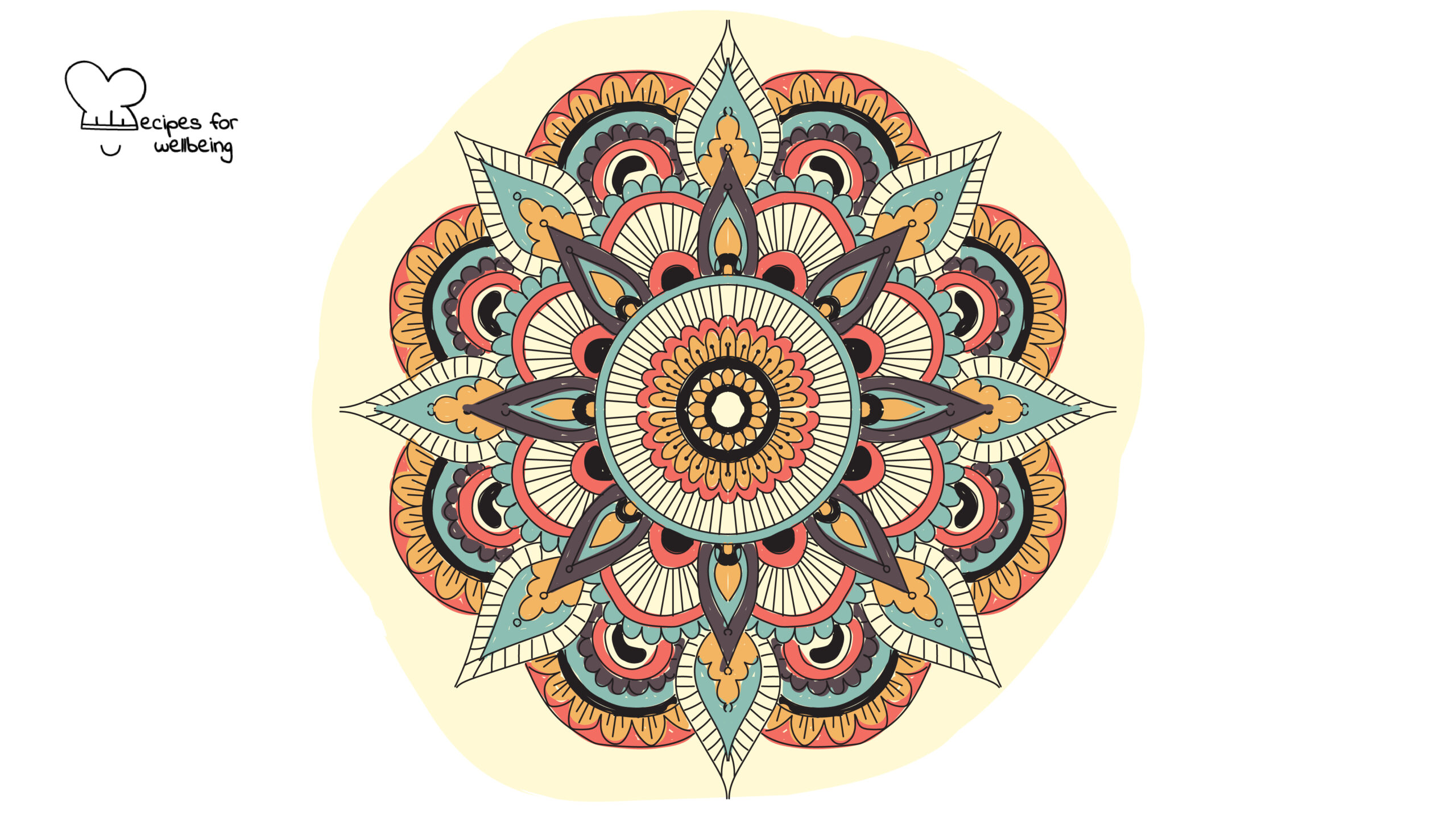 Mandala drawing Illustration of a mandala. © Recipes for Wellbeing